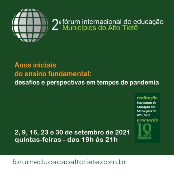 Municípios do Alto Tietê debatem os efeitos da pandemia nos anos iniciais do Ensino Fundamental em Fórum Internacional