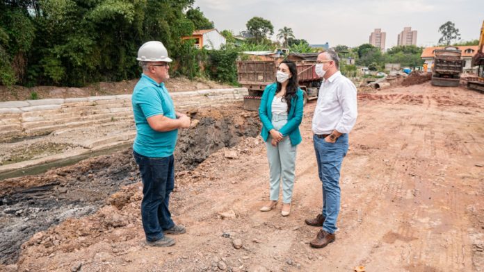 Obras da bacia de contenção de Ferraz entram na reta final