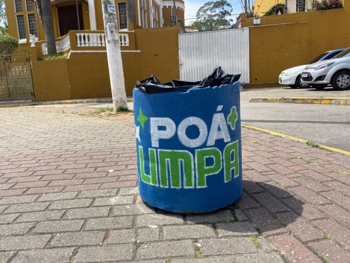 Secretaria de Serviços Urbanos inicia instalação de 60 novas lixeiras pela cidade