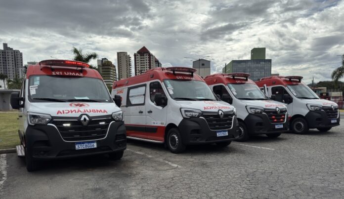 Samu de Mogi passa a contar com mais quatro ambulâncias para atender a população